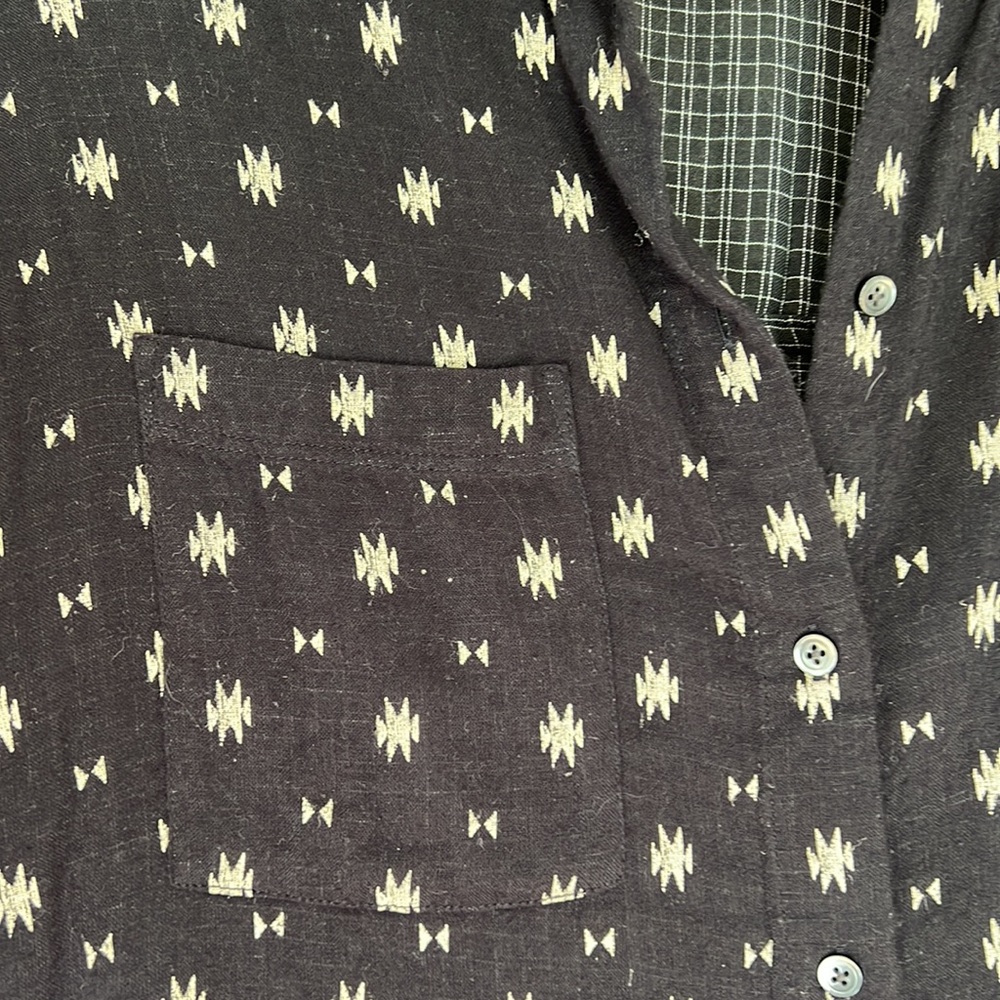 Madewell Short Sleeve Button Up Top - Picture 2 of 7